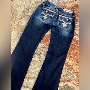 Rock Revival Dark Blue Flare Jeans